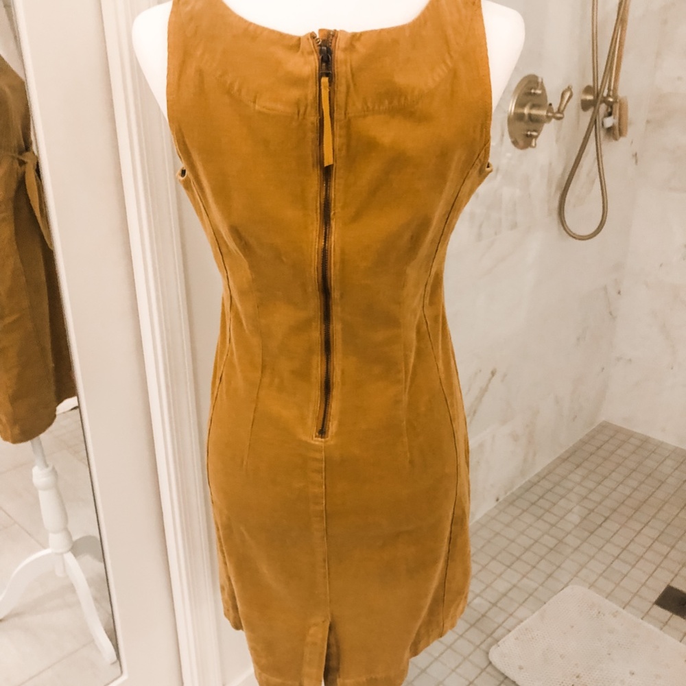 Anthropologie brown corduroy dress NWT
